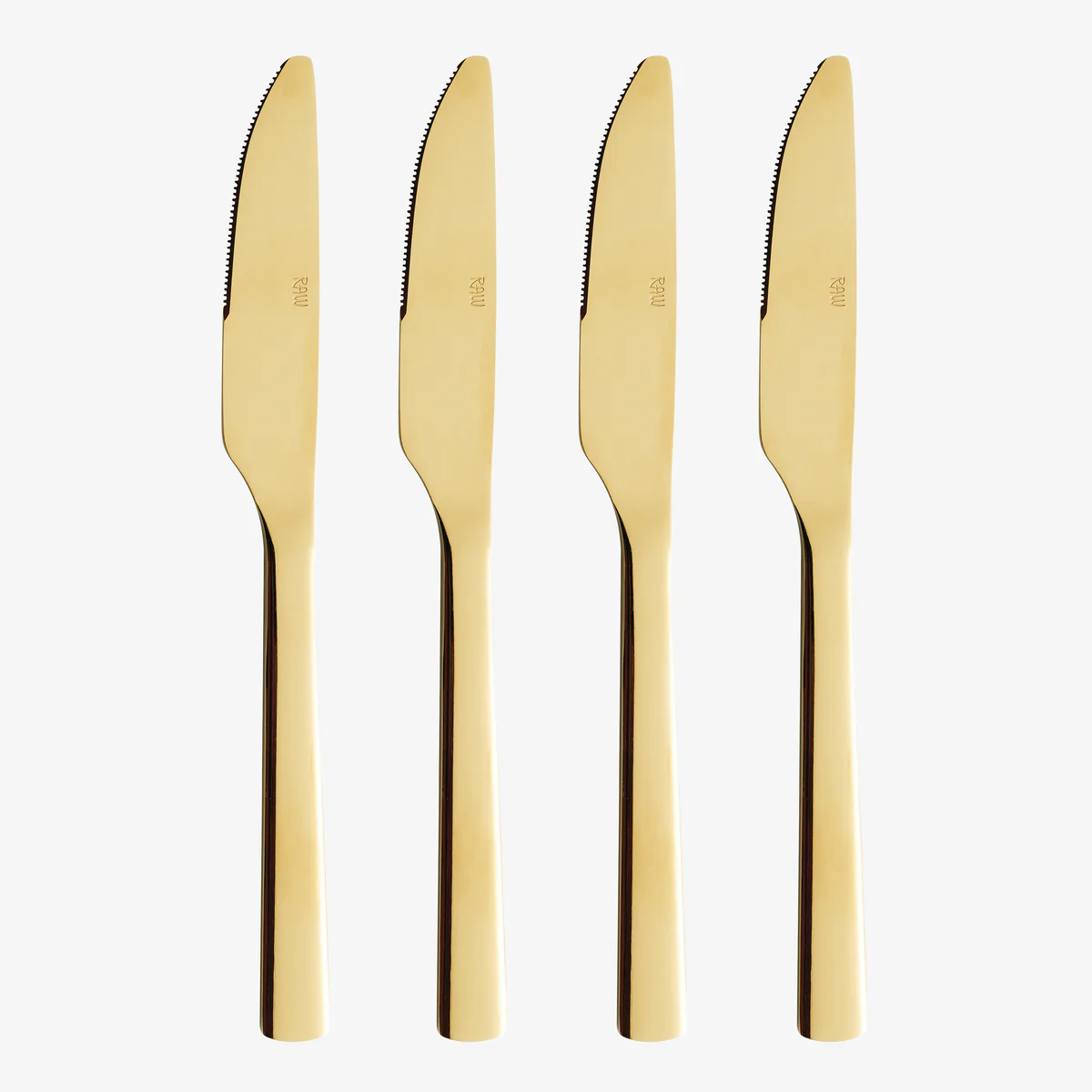RAW - Kniv 4 stk Guld