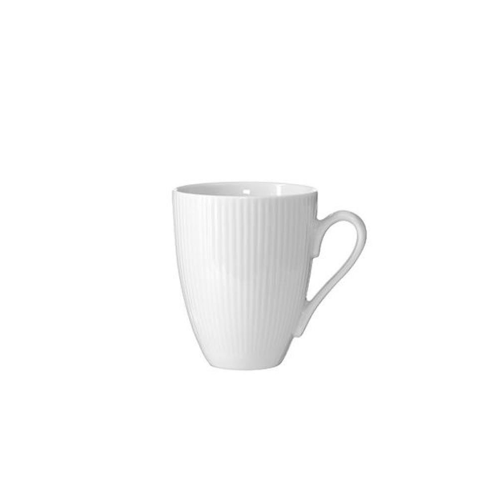 Aida - Groovy krus 1 styk porcelæn hvid 30 cl