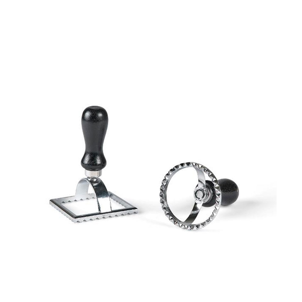 HOLM - Raviolistempel 2 stk, Sort/ Metal