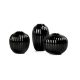 Kähler Hammershøi - Miniature vase 3-pak, Sort