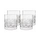 Luigi Bormioli Mixology Textures - Vandglas/whiskyglas 38 cl, 4-pak, Klar