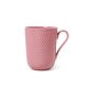 Lyngby Porcelæn Rhombe Color - Kop m. hank 33 cl. Rosa