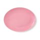 Lyngby Porcelæn Rhombe Color - Ovalt Serveringsfad 28,5 x 21,5 cm, Rosa