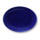 Lyngby Porcelæn Rhombe Color - Ovalt Serveringsfad 35 x 26,5 cm, Mørk blå