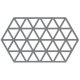 Zone Triangles - Bordskåner 24x14 cm, cool grey silikone