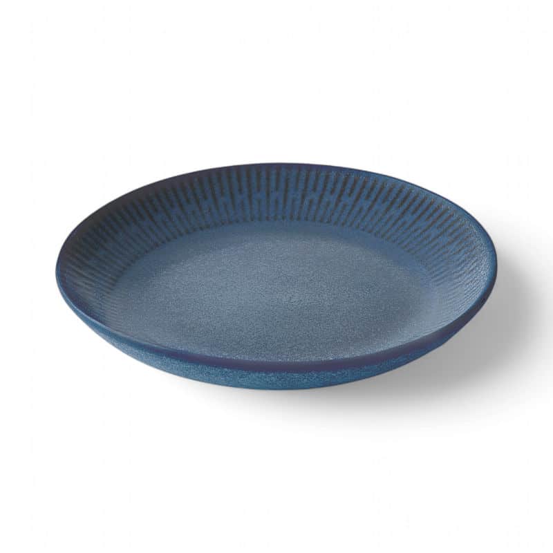 Aida Relief - Stentøj Suppetallerken Blå Ø22 cm