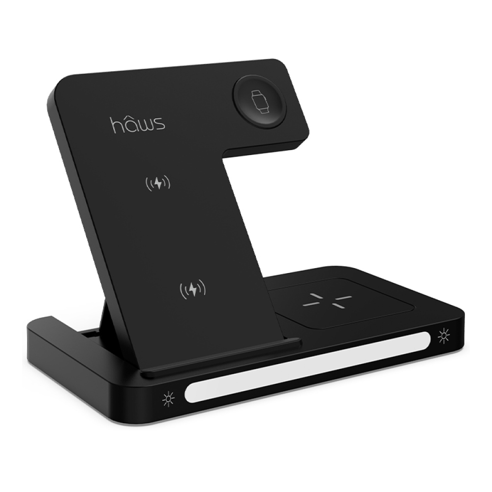 Hâws - Rønø Foldbar 3-i-1 trådløs oplader