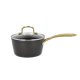 HOLM - Brasserie Kasserolle med glaslåg keramisk non-stick Dia 16 x 9,2 cm 1,5 liter Sort