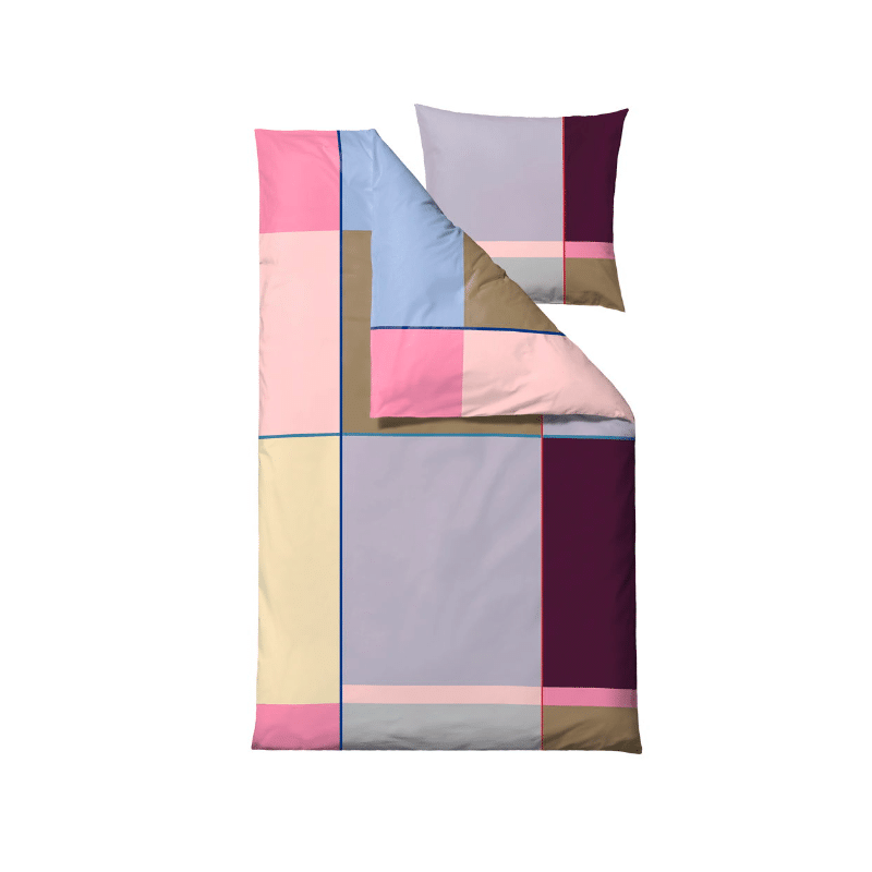 Södahl - Colour Block Sengesæt lavendel 140x200 cm