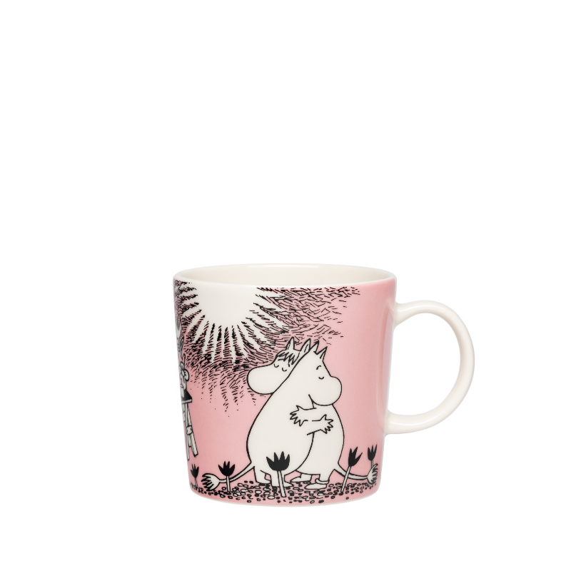 Moomin Arabia - Kærlighed krus lyserød 30 cl