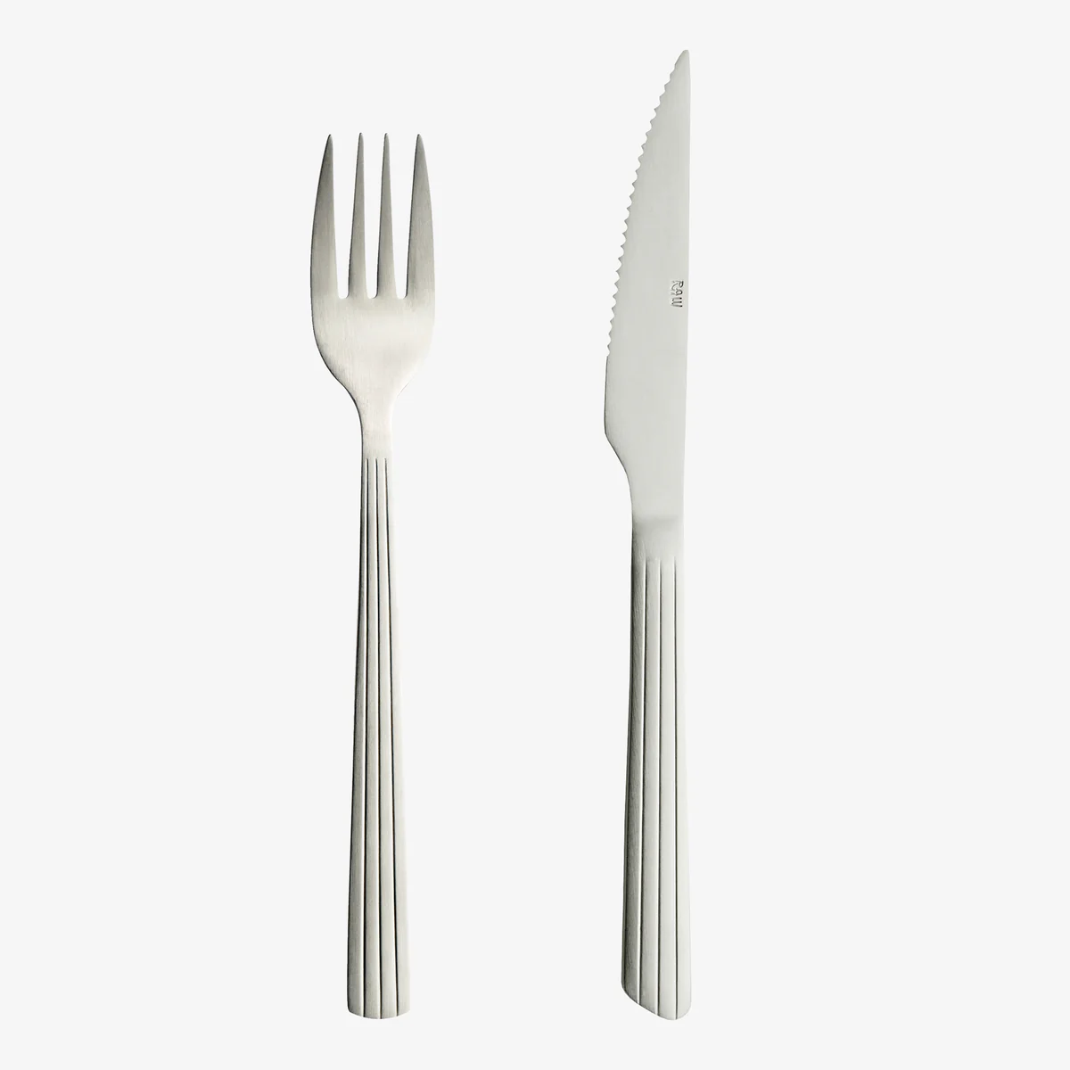 RAW - Steaksæt 8 Dele Mat Stål