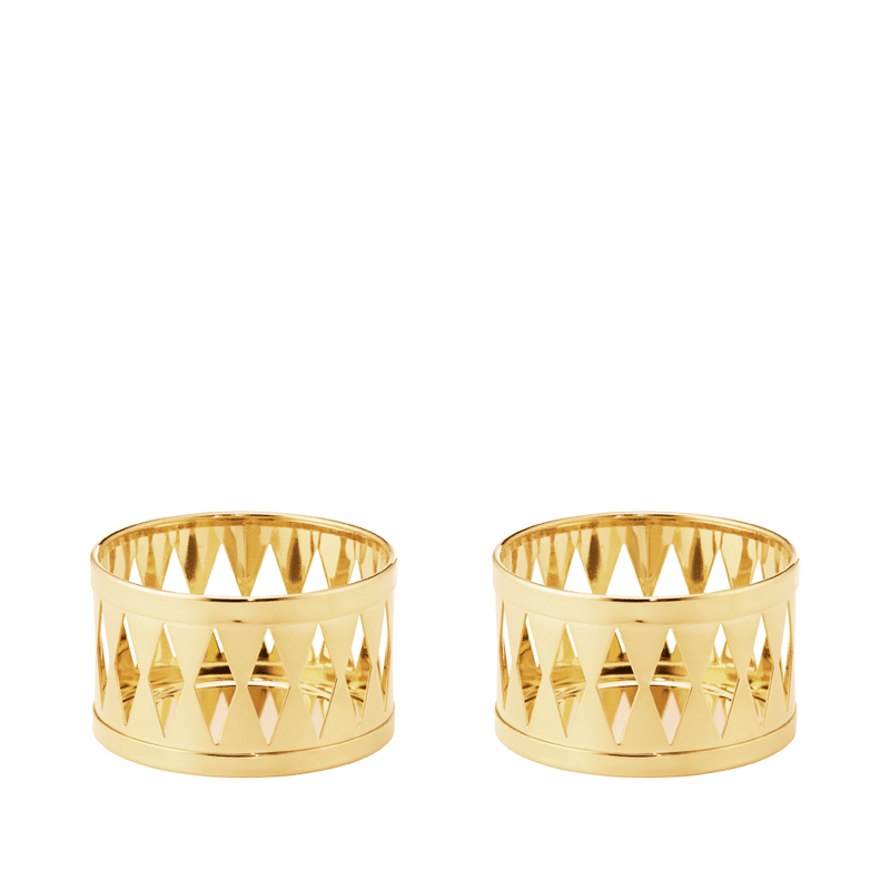 Georg Jensen - Jul 2026 Fyrfadsstager H3.8 cm 2 stk Forgyldt