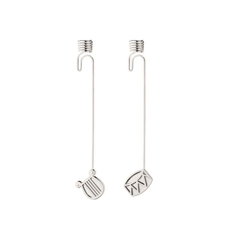 Georg Jensen - Jul 2026 Lyseholdersæt Harpe og Tromme Palladium